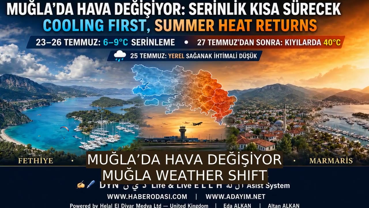 Muğla'da Hava Değişiyor