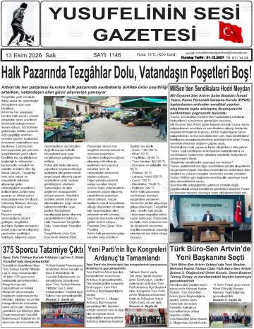 Yusufelinin Sesi gazetesi ilk sayfası