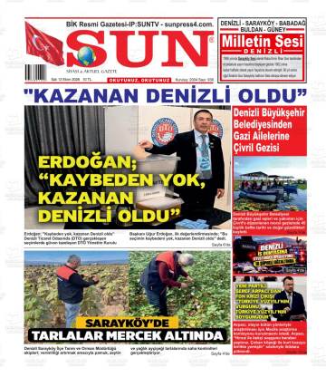 Sun gazetesi ilk sayfası