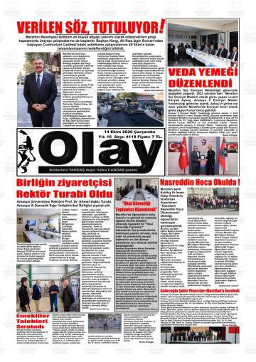 Olay gazetesi ilk sayfası