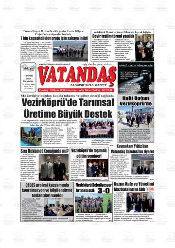 Vatandaş gazetesi ilk sayfası
