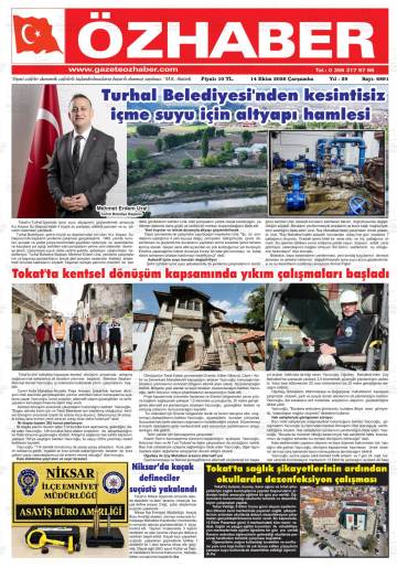 Özhaber gazetesi ilk sayfası