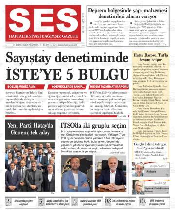 Ses gazetesi ilk sayfası