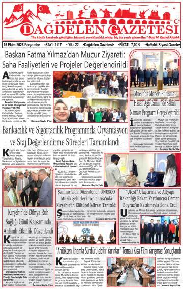 Dağdelen gazetesi ilk sayfası