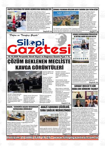 Silopi gazetesi ilk sayfası