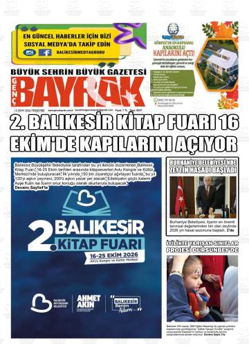 Genç Bayrak gazetesi ilk sayfası