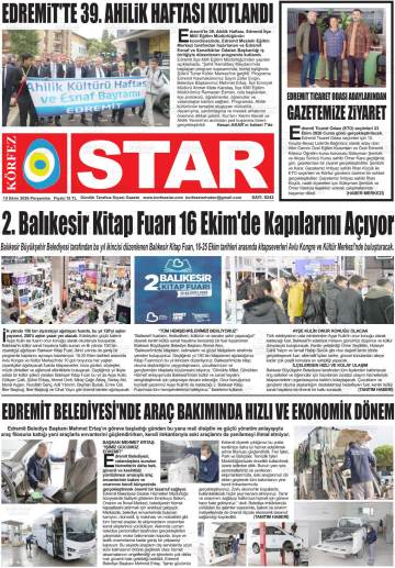 Körfez Star gazetesi ilk sayfası