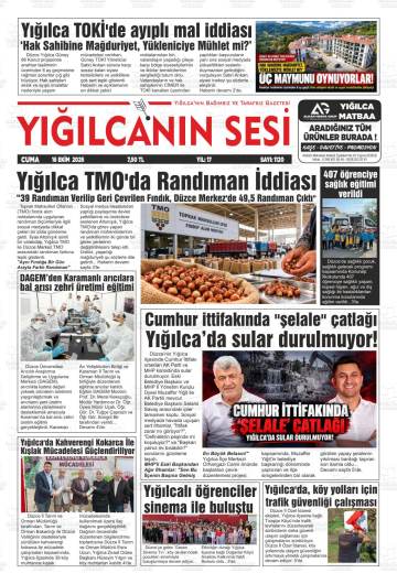 Yığılcanın Sesi gazetesi ilk sayfası