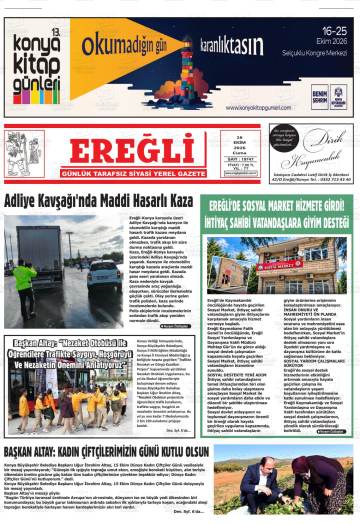 Ereğli gazetesi ilk sayfası