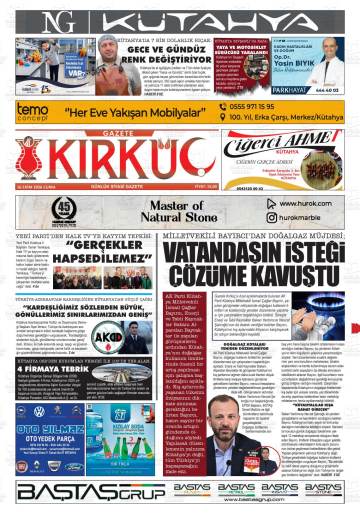 Kırküç gazetesi ilk sayfası