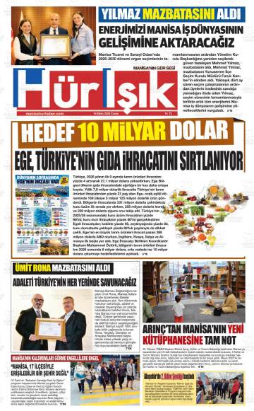 Hür Işık gazetesi ilk sayfası