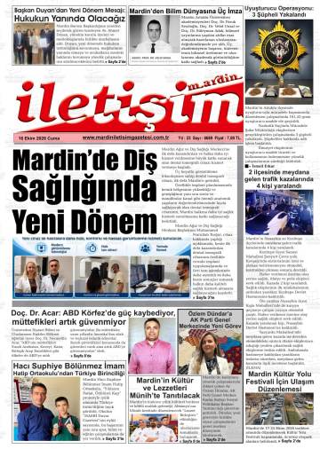 İletişim gazetesi ilk sayfası