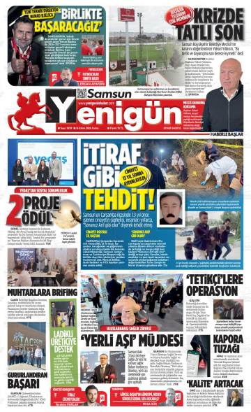 55 Yenigün gazetesi ilk sayfası