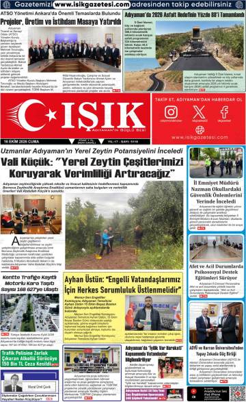 Işık gazetesi ilk sayfası