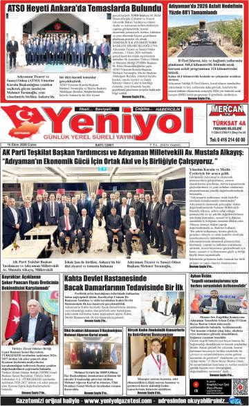 Yeniyol gazetesi ilk sayfası