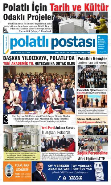 Polatlı Postası gazetesi ilk sayfası