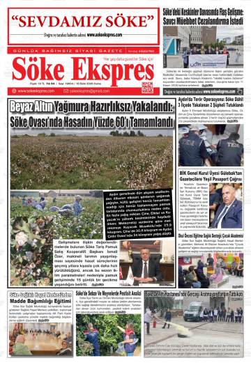 Söke Ekspres gazetesi ilk sayfası
