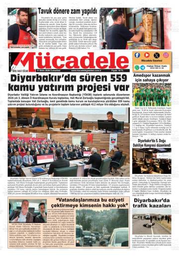Mücadele gazetesi ilk sayfası
