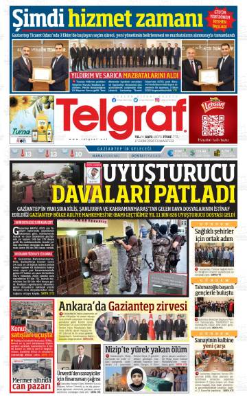 Telgraf gazetesi ilk sayfası