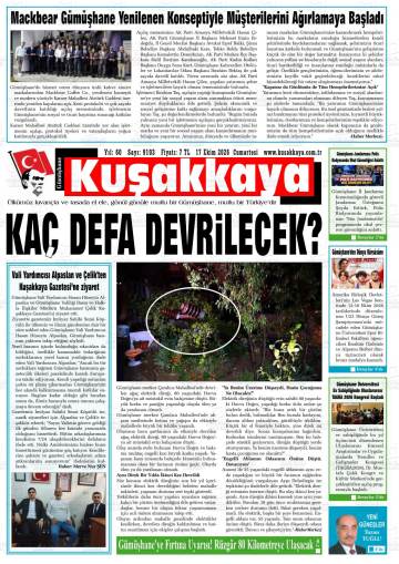 Kuşakkaya gazetesi ilk sayfası