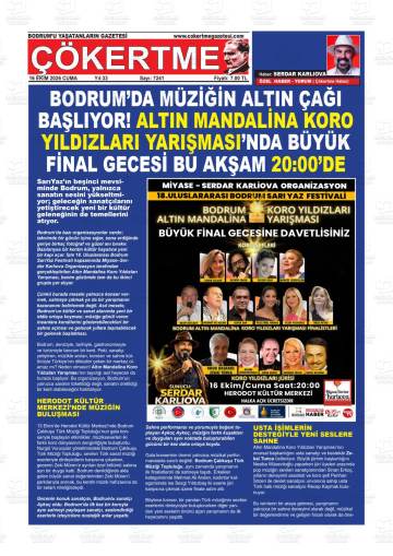 Çökertme gazetesi ilk sayfası