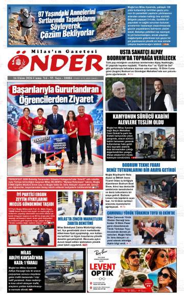 Önder gazetesi ilk sayfası