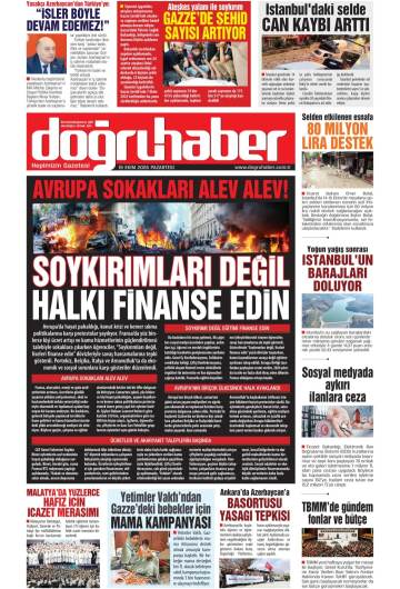 Doğru Haber gazetesi manşeti