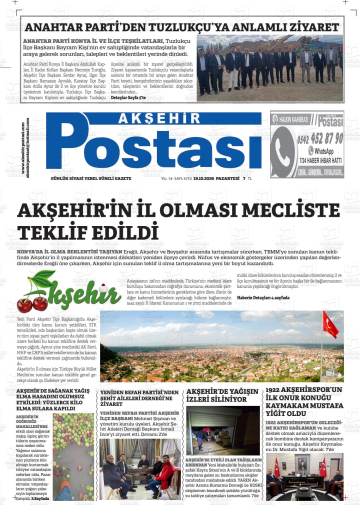 Akşehir Postası gazetesi ilk sayfası