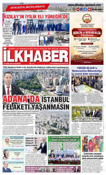İlkhaber gazetesi ilk sayfası