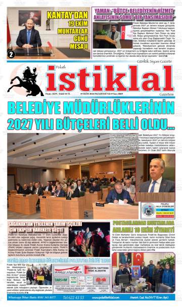 İstiklal gazetesi ilk sayfası