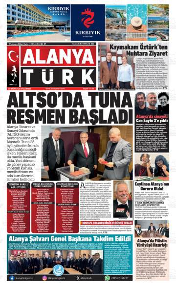 Alanyatürk gazetesi ilk sayfası