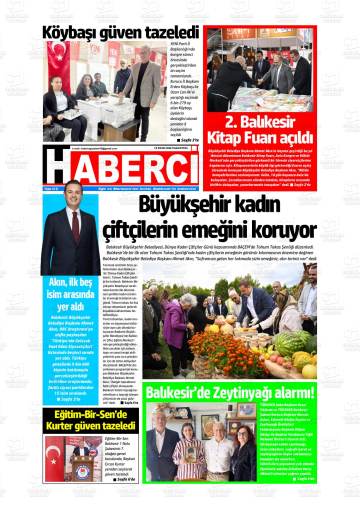Haberci gazetesi ilk sayfası