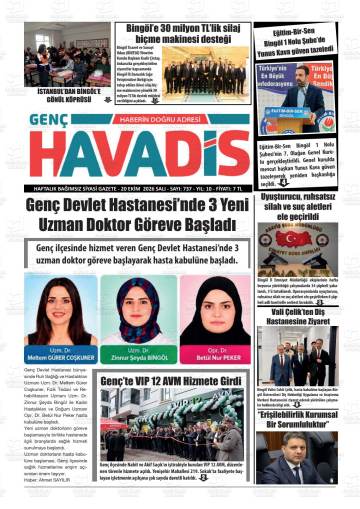 Genç Havadis gazetesi ilk sayfası
