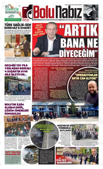Bolu Nabız gazetesi ilk sayfası