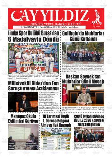 Ayyıldız gazetesi ilk sayfası