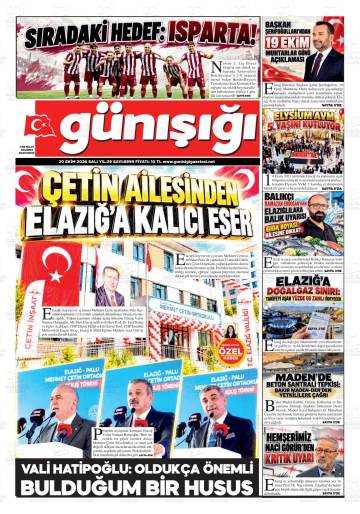 Günışığı gazetesi ilk sayfası