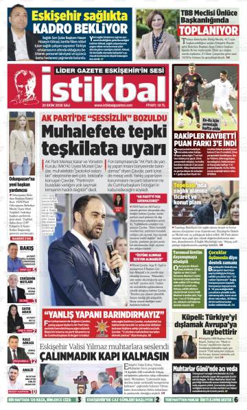 İstikbal gazetesi ilk sayfası