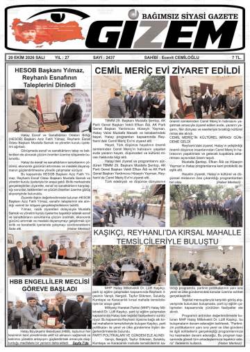 Gizem gazetesi ilk sayfası