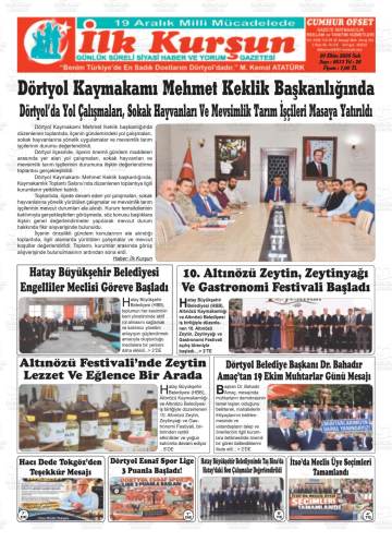 İlk Kurşun gazetesi ilk sayfası