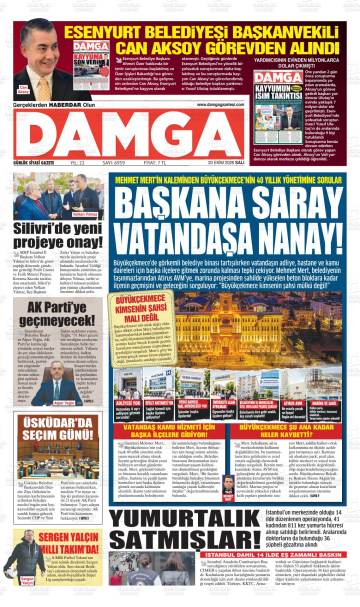Damga gazetesi ilk sayfası