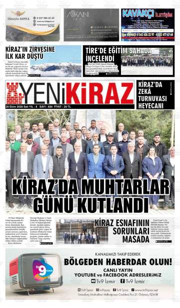 Yeni Kiraz gazetesi ilk sayfası