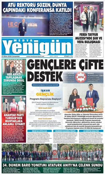 Medya Yenigün gazetesi ilk sayfası