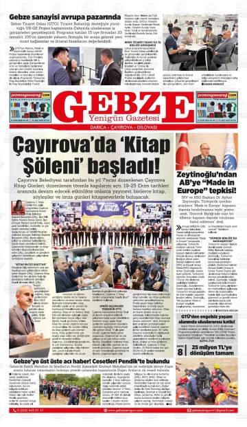Gebze Yenigün gazetesi ilk sayfası