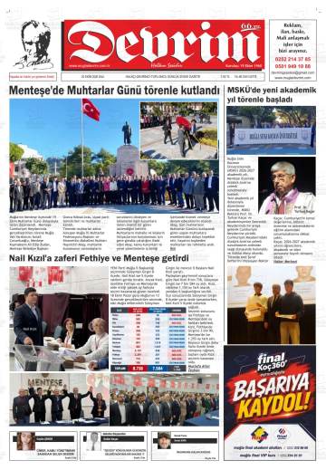 Devrim gazetesi ilk sayfası