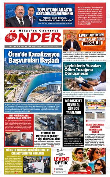 Önder gazetesi ilk sayfası