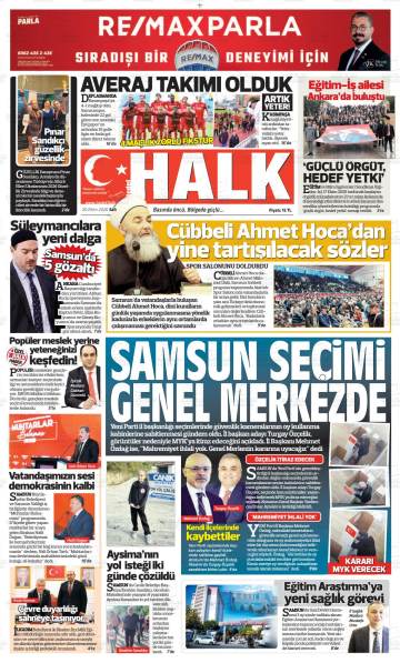 Hedef Halk gazetesi ilk sayfası