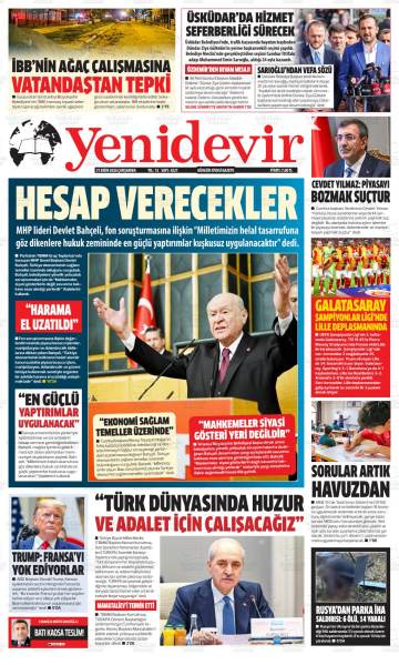 Yeni Devir gazetesi ilk sayfası