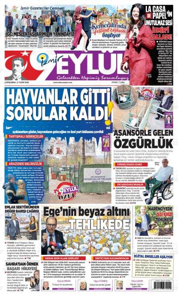 9 Eylül gazetesi ilk sayfası