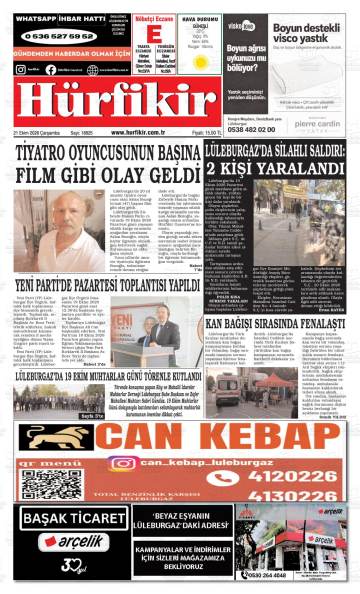 Hürfikir gazetesi ilk sayfası