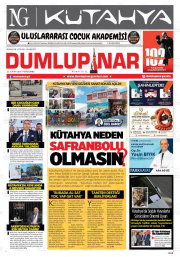 Dumlupınar gazetesi ilk sayfası